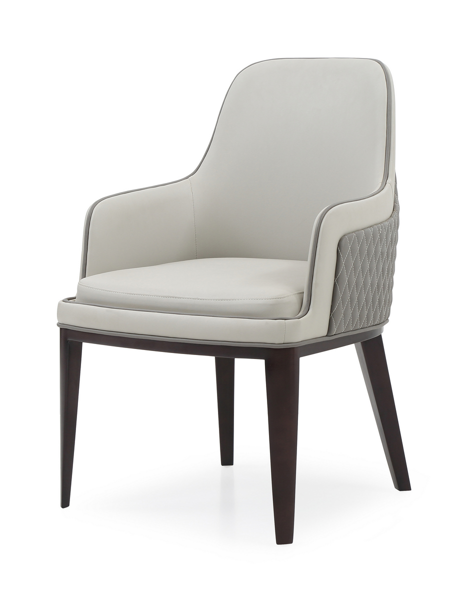 Modrest Maxwell – Glam Beige and Grey Dining Chair