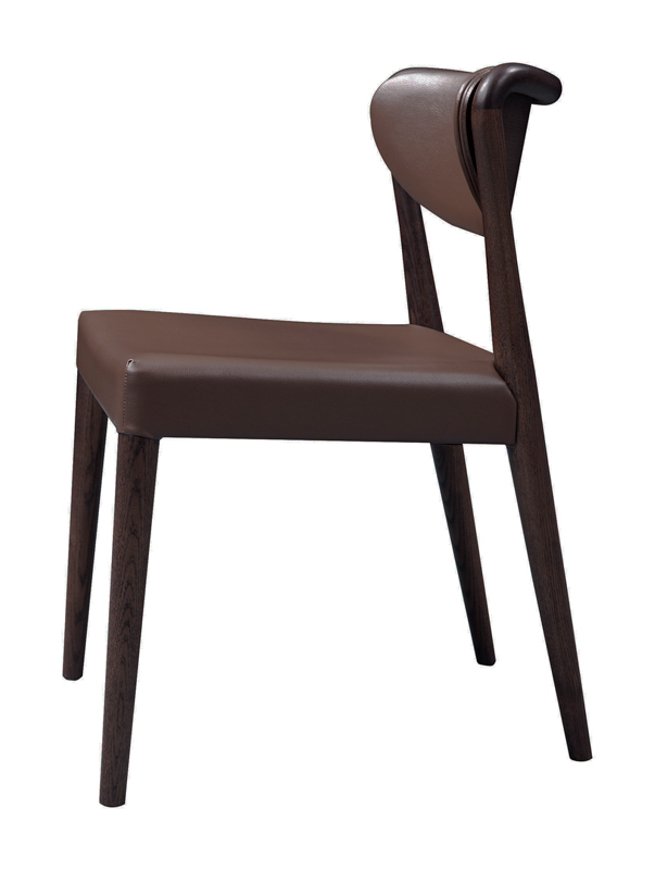 Union – Modern Brown Oak Dining Chair (Set of 2)