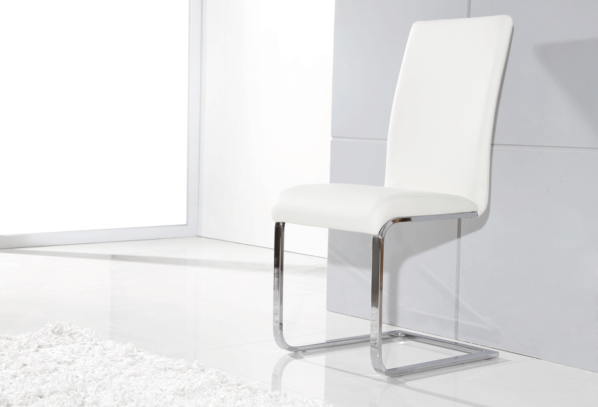 Crane – Modern White Dining Chair (Set of 2)