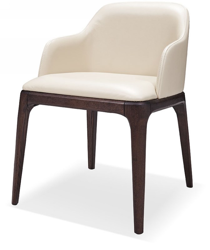 Margot Modern Cream Eco-Leather Dining Chair