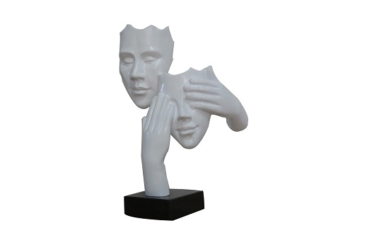 Modrest Two Faces White & Black Sculpture