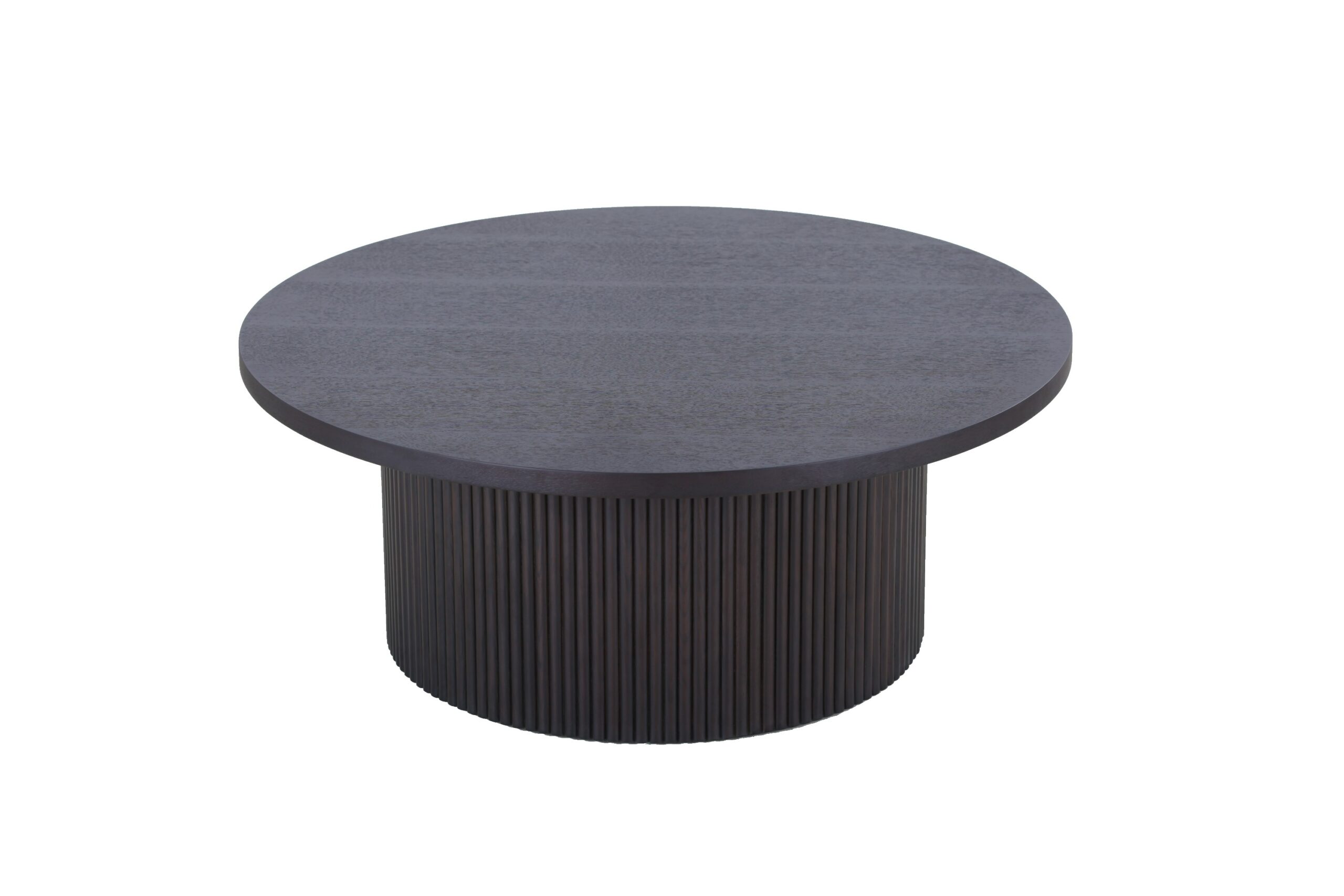 Modrest – Rawlins Modern Mid Century Black Ash Round Coffee Table
