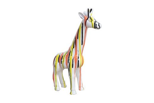 Modrest Multi Colored Giraffe Sculpture