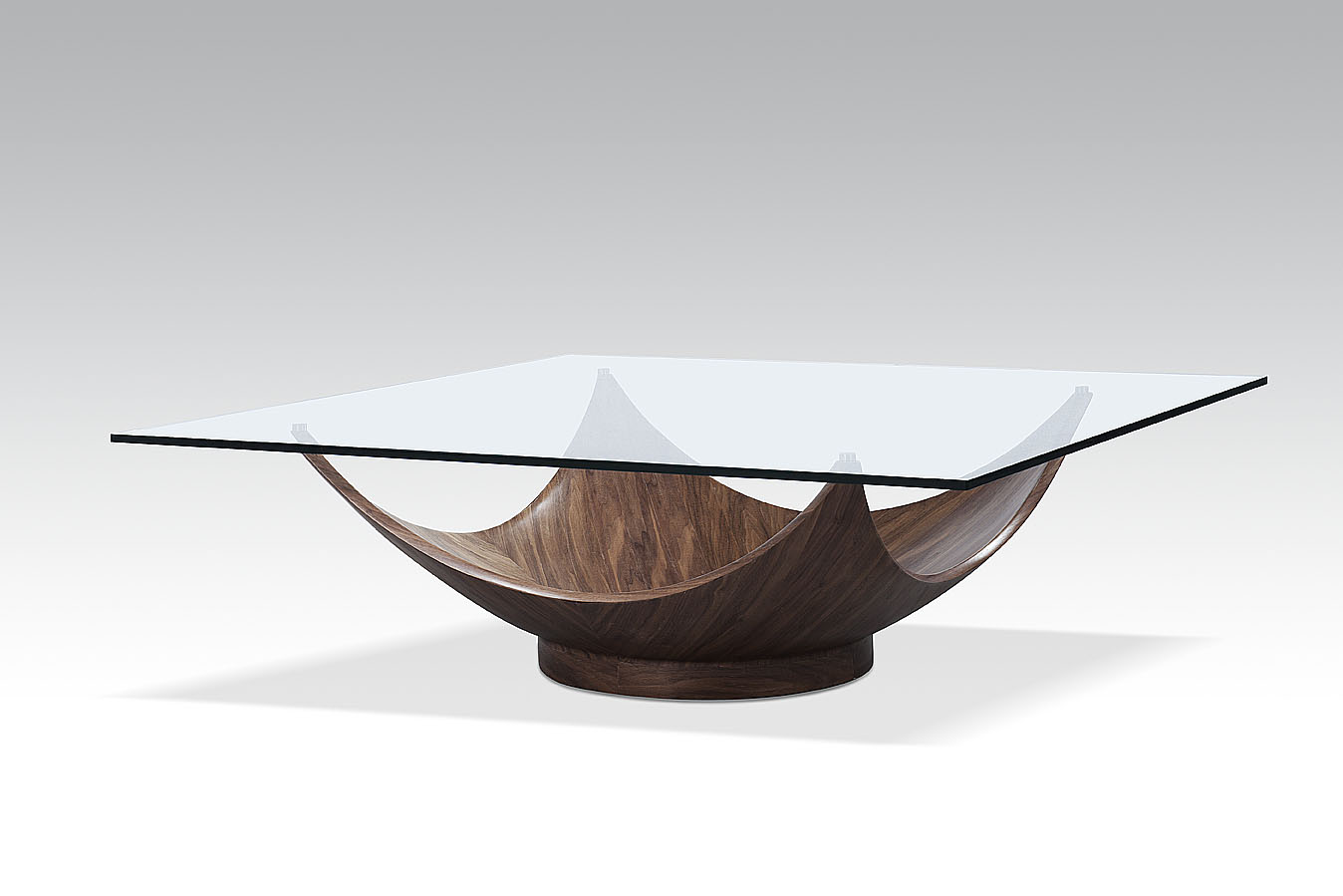 Modrest – Sunset Modern Walnut Square Coffee Table