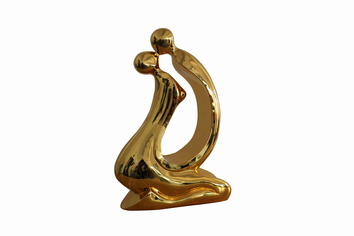 Modrest Embrace Modern Gold Sculpture