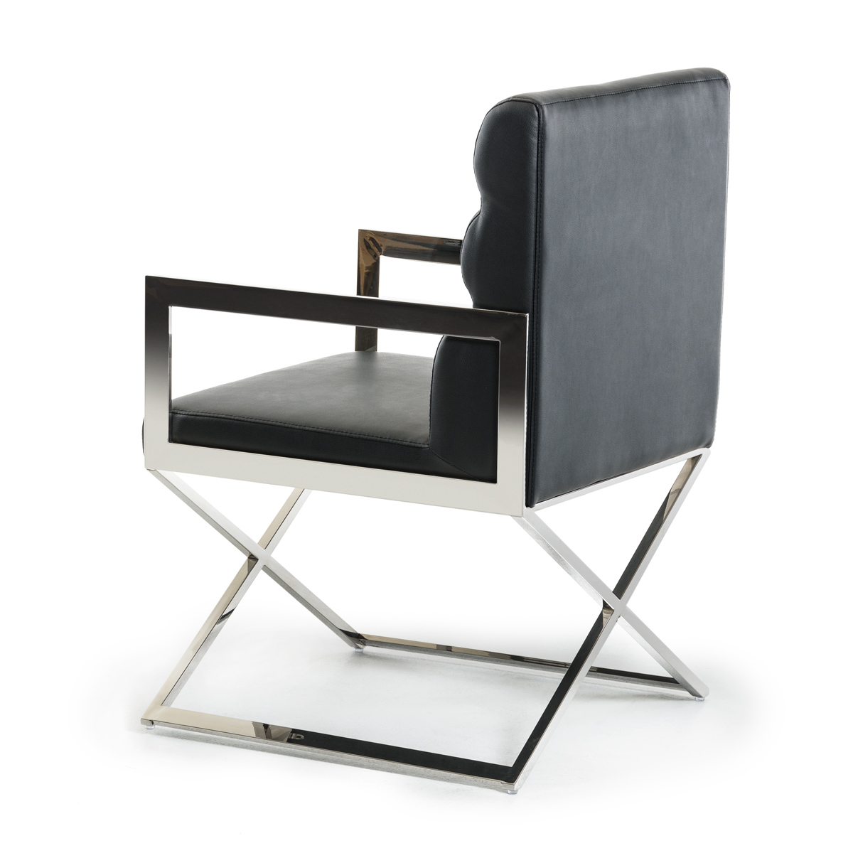 Modrest Capra Modern Black Leatherette Dining Chair