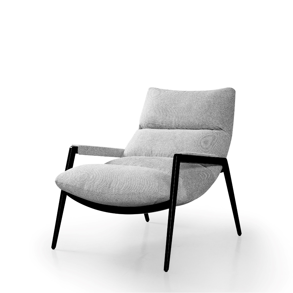 Modrest – Modern Homer Accent Grey Fabric Chair