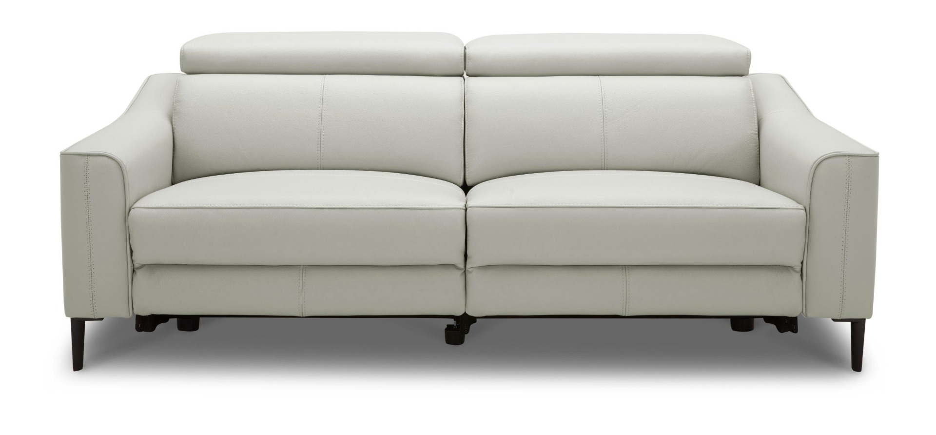 Divani Casa Eden – Modern Grey Leather Sofa