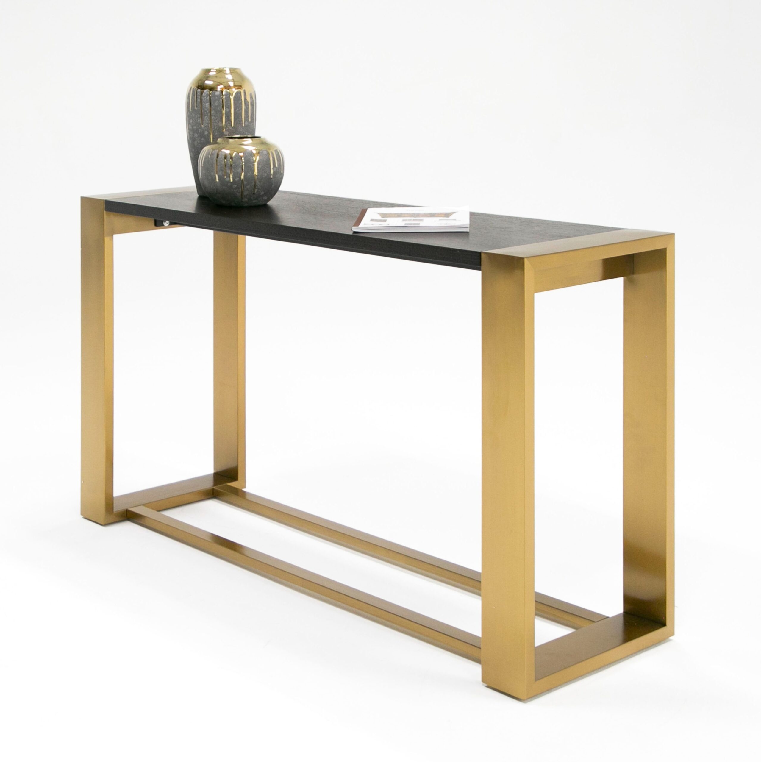 Modrest Fauna – Modern Wenge and Brass Console Table