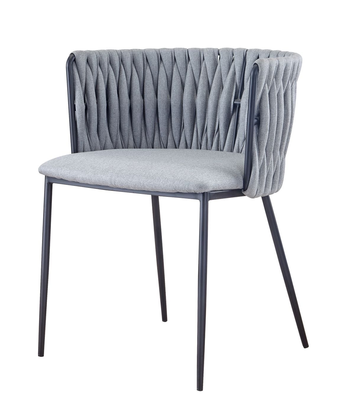 Modrest Janis – Contemporary Light Grey & Black Dining Chair