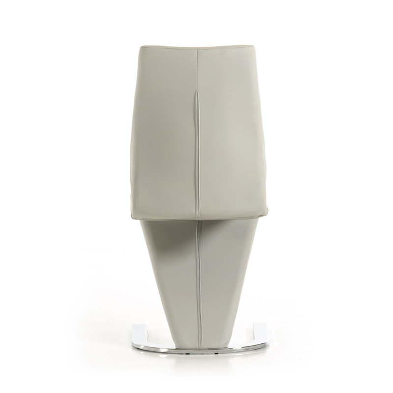 Penn – Modern Light Grey Leatherette Dining Chair (Set of 2)