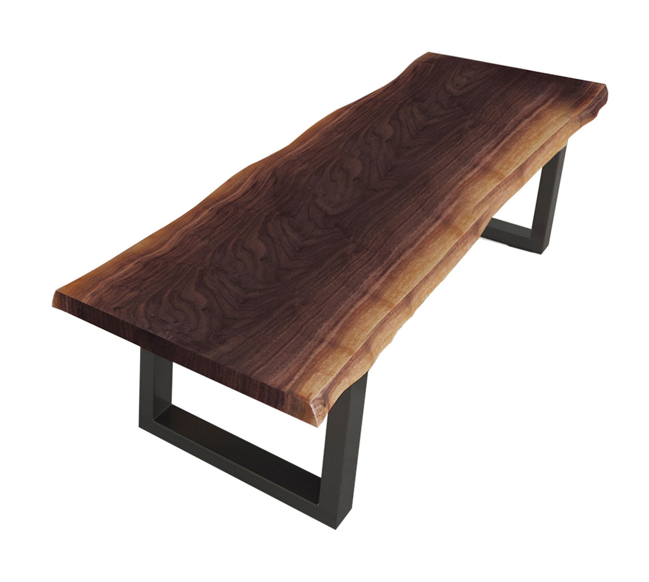 Modrest Taylor – Large Modern Live Edge Wood Dining Bench